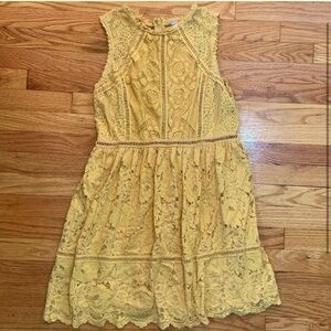 Target Xhileration Retro Yellow Daisy Dress